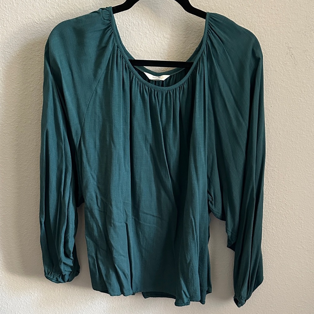 Terra & Sky Deep Teal Blouse